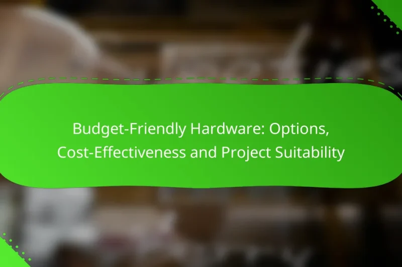 Budget-Friendly Hardware: Options, Cost-Effectiveness and Project Suitability