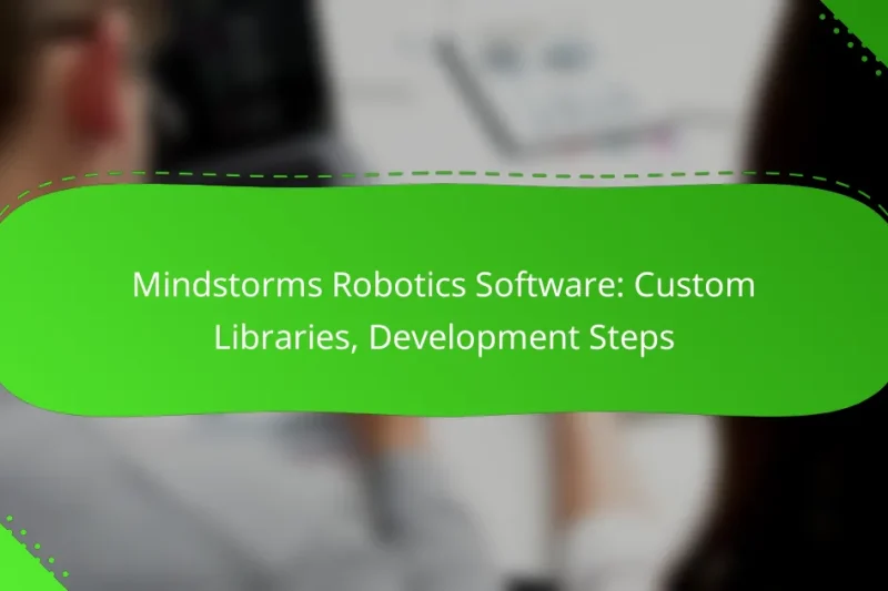 Mindstorms Robotics Software: Custom Libraries, Development Steps